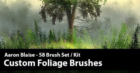 Custom Photoshop Brushes - Tree & Foliage Brush Set