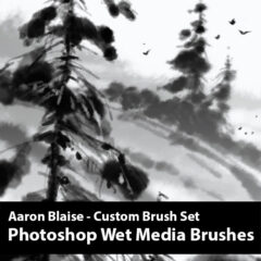 Aaron Blaise Custom Photoshop Wet Media Brushes Gift