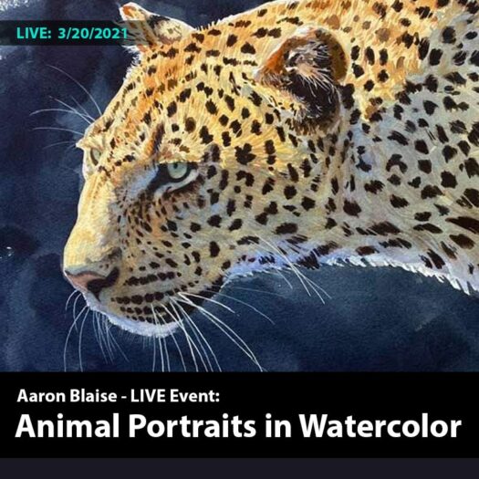 LIVE Animal Watercolor Workshop - March 20th, 2021