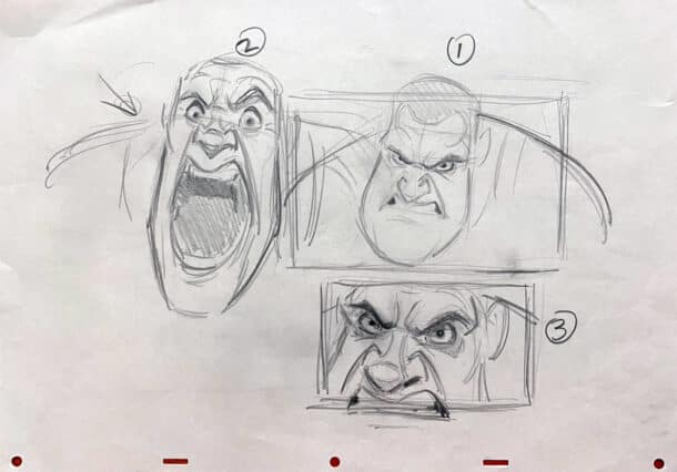 Angry Guy Animation Demo (Set of 11 Drawings) - The Art of Aaron Blaise