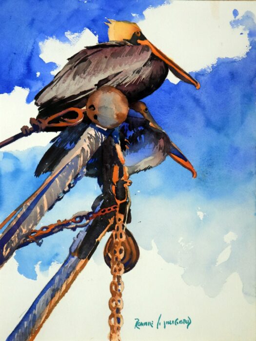 Waiting for Breakfast (Watercolor)