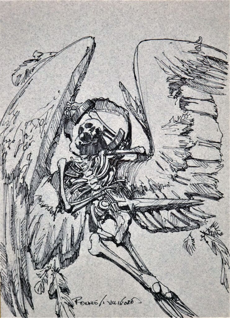 Fallen Angel (Pen & Ink) The Art of Aaron Blaise