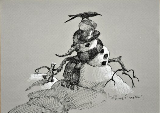The Party's Over (Pen & Ink)