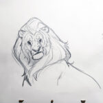 "Lion Steps on Lego" Animation (Set of 8 Drawings) (TEST) - Image 2