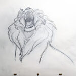 "Lion Steps on Lego" Animation (Set of 8 Drawings) (TEST) - Image 7