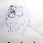 "Lion Steps on Lego" Animation (Set of 8 Drawings) (TEST) - Image 8