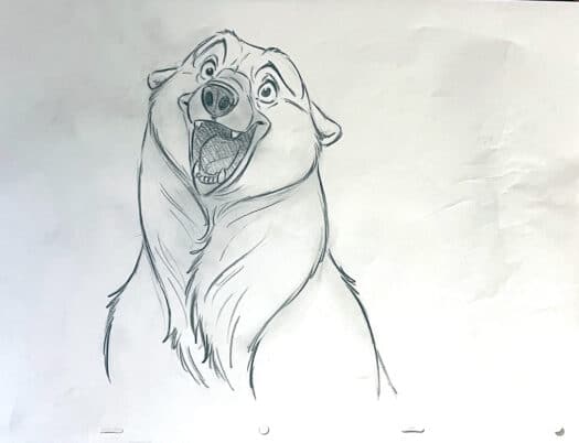 "Snow Bear Live #5" Original Drawing by Aaron Blaise - Image 2