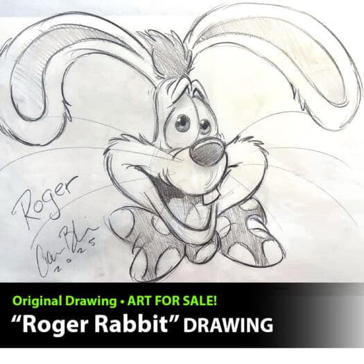 "Hiya, Roger!" Original Drawing by Aaron Blaise