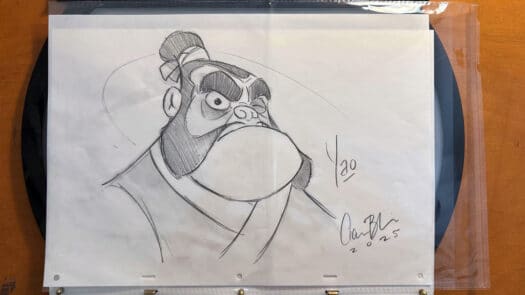 "Yao Portrait" Original Drawing by Aaron Blaise - Image 2