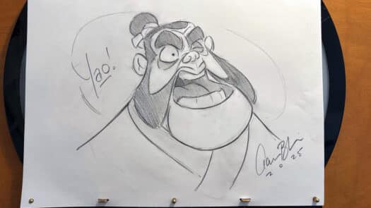 "Yao!" Original Drawing by Aaron Blaise - Image 2
