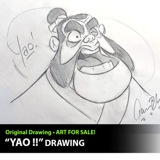 "Yao!" Original Drawing by Aaron Blaise