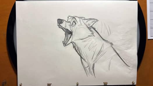 "Arctic Wolf" Animation Drawings by Aaron Blaise - (Set of 7 Drawings) - Image 6