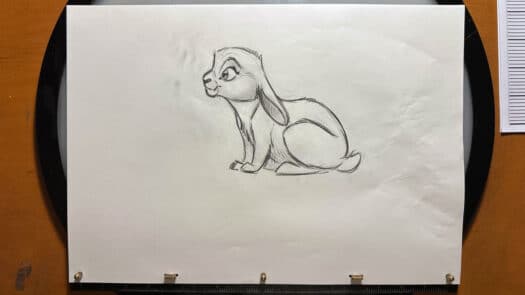 "Bunny Hop" Animation Drawings by Aaron Blaise - (Set of 12 Drawings) - Image 4