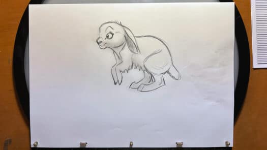 "Bunny Hop" Animation Drawings by Aaron Blaise - (Set of 12 Drawings) - Image 5