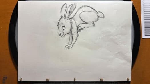 "Bunny Hop" Animation Drawings by Aaron Blaise - (Set of 12 Drawings) - Image 11