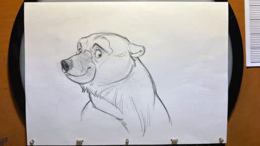 "Glen, Snow Bear" Animation Demo by Aaron Blaise - (Set of 6 Drawings) - Image 2