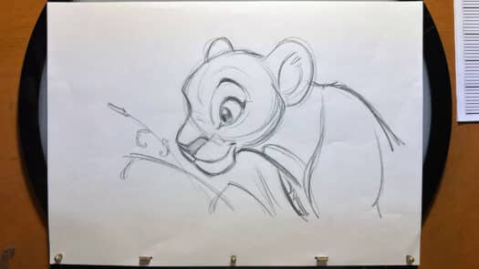 "Nala Gazes" Original Drawing - Image 2