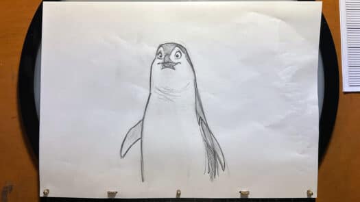"Penguin" Animation Drawings by Aaron Blaise - (Set of 5 Drawings) - Image 6