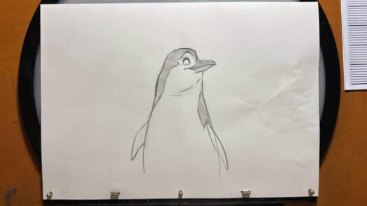 "Penguin" Animation Drawings by Aaron Blaise - (Set of 5 Drawings) - Image 3