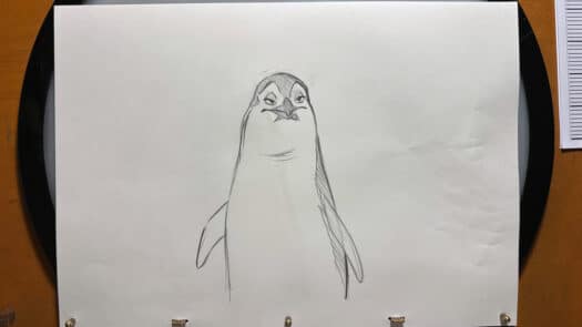 "Penguin" Animation Drawings by Aaron Blaise - (Set of 5 Drawings) - Image 5