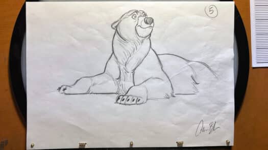 "Sleepy Bear Demo" Animation Drawings by Aaron Blaise - (Set of 5 Drawings) - Image 6