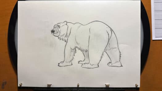 "Snow Bear Walk 1" Animation Drawing - Image 2