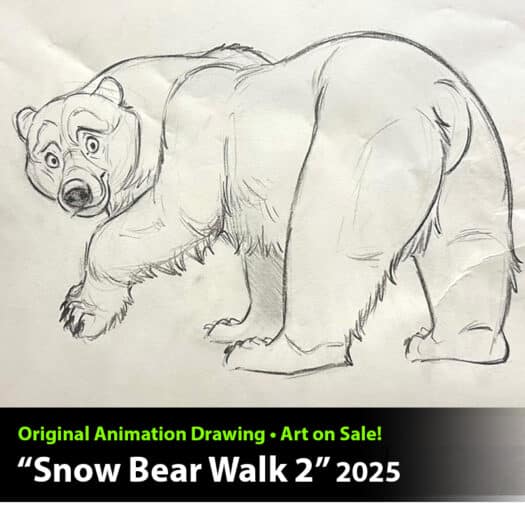 "Snow Bear Walk 2" Animation Drawing