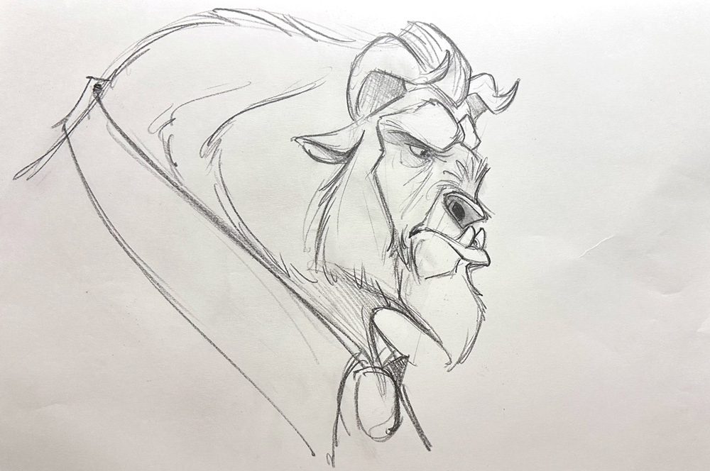 The Beast Live Demo Animation Drawings By Aaron Blaise Set Of 3 the-beast-live-demo-animation-drawings-by-aaron-blaise-set-of-3