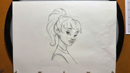 "Ophelia Ponytail" Animation Drawings by Aaron Blaise - (Set of 6 Drawings) - Image 3