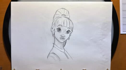 "Ophelia Ponytail" Animation Drawings by Aaron Blaise - (Set of 6 Drawings) - Image 6
