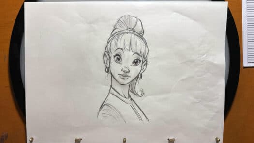"Ophelia Ponytail" Animation Drawings by Aaron Blaise - (Set of 6 Drawings) - Image 7