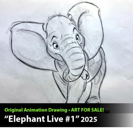 "Elephant Live #1" Original Drawing