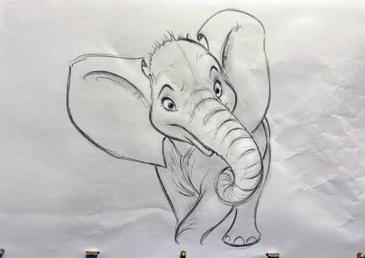 "Elephant Live #2" Original Drawing - Image 2