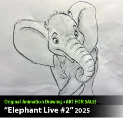 "Elephant Live #2" Original Drawing