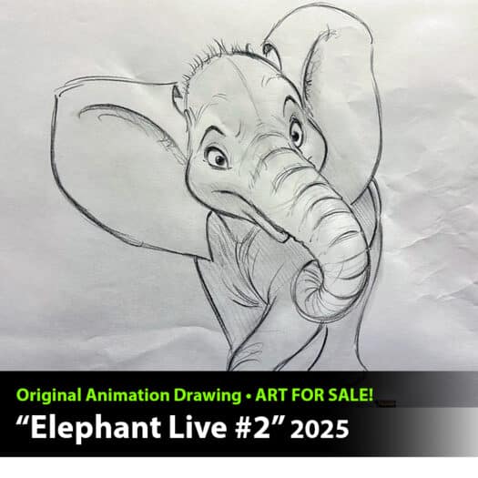 "Elephant Live #2" Original Drawing
