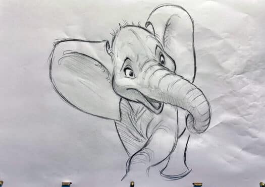 "Elephant Live #3" Original Drawing - Image 2