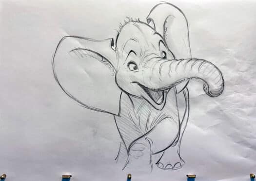 "Elephant Live #4" Original Drawing - Image 2