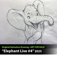 "Elephant Live #4" Original Drawing
