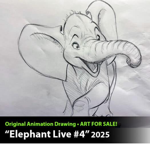"Elephant Live #4" Original Drawing