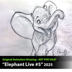 "Elephant Live #5" Original Drawing