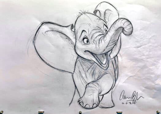 "Elephant Live #5" Original Drawing - Image 2