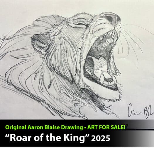 "Roar of the King" Original Drawing
