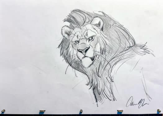 "World Lion Day 2025 #1" Original Drawing - Image 2