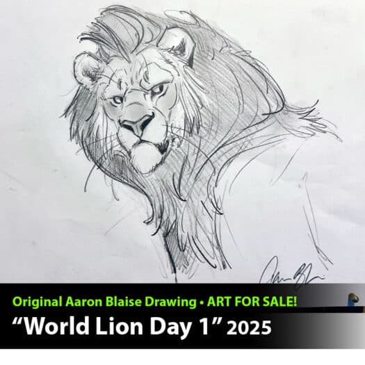 "World Lion Day 2025 #1" Original Drawing