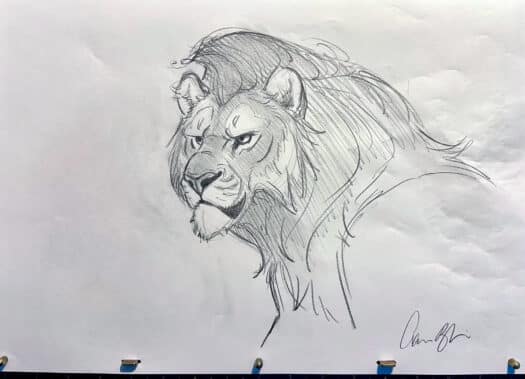 "World Lion Day 2025 #2" Original Drawing - Image 2
