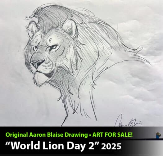 "World Lion Day 2025 #2" Original Drawing