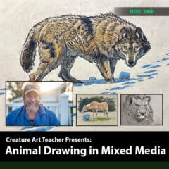 LIVE Workshop: Animal Drawing in Mixed Media - November 29th, 2025
