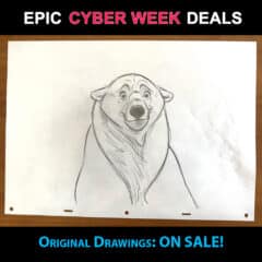 "Glen Drawing #2" Snow Bear Demo Drawing