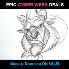 "The Beast: The Look" Original Drawing