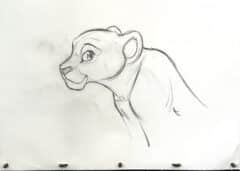 "Nala Drawing #3" 2026 Original Drawing